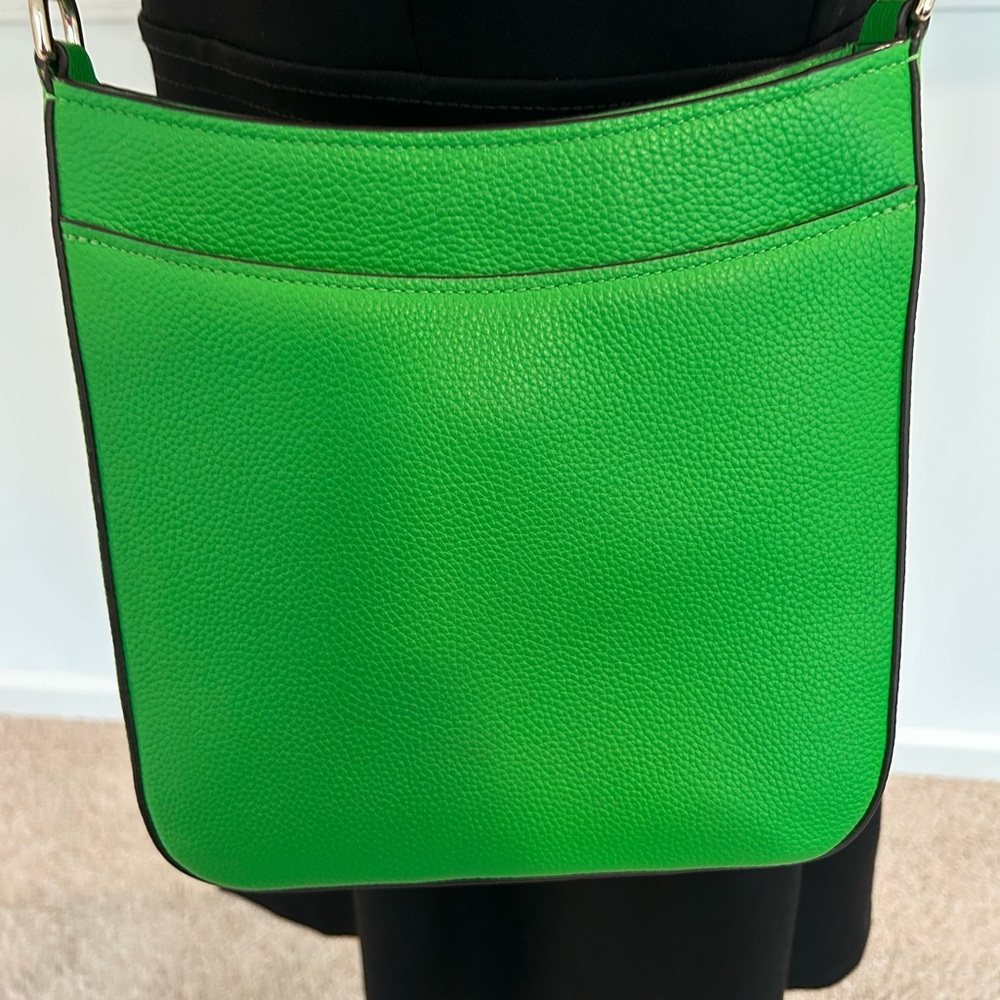 Kate Spade Green Crossbody Bag with Multicolor Strap - Picture 4 of 10